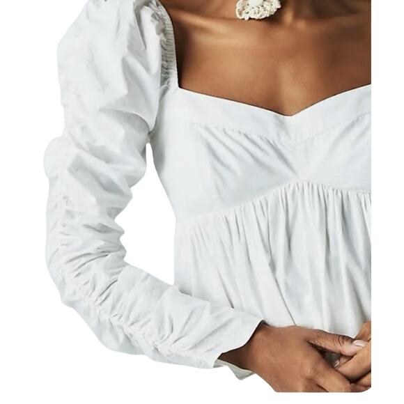 Free People White Color Lindsay Rose Babydoll Dress in Red Size Extra Small XS - Picture 4 of 15